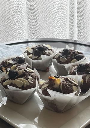 ブルーベリー柿チョコマフィン♡-レシピのメイン写真