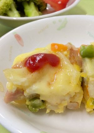 スペイン風オムレツ【保育園】-レシピのメイン写真