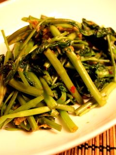 タイ風★空心菜のしょうがにんにく炒め-レシピのメイン写真