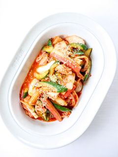 焼肉に合う【カニカマキュウリのキムチ炒め-レシピのメイン写真