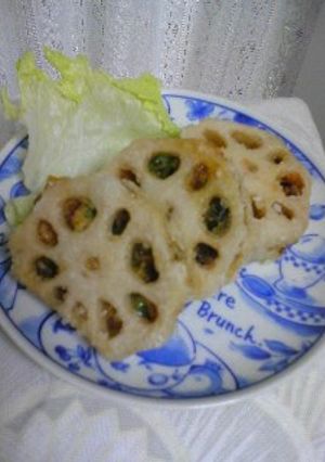 お手軽☆美味！れんこんはさみ揚げ☆-レシピのメイン写真