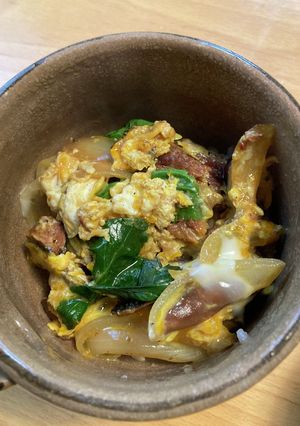 お手軽ランチに！蒲焼缶詰の卵とじ丼♪-レシピのメイン写真