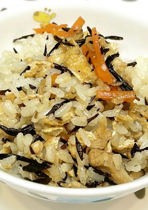 【保育園給食】大豆入りひじきごはん-レシピのメイン写真