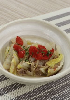 白菜と豚肉のミルフィーユ蒸し-レシピのメイン写真