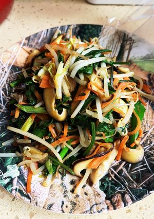 香菜ともやし炒め-レシピのメイン写真