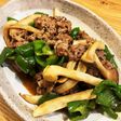 牛こまとピーマンのオイスター炒め