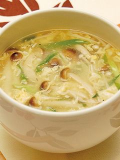 きのこと生姜のかき玉スープ-レシピのメイン写真