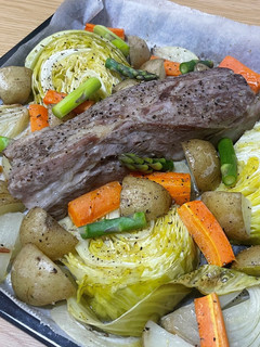 豚ブロックと春野菜のオーブン焼き-レシピのメイン写真