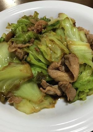 オイスターソースで作る豚コマキャベツ-レシピのメイン写真
