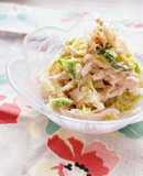 レンジで！白菜鶏胸肉の生姜ゴママヨサラダ