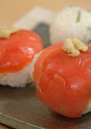 スモークサーモンのてまり寿司-レシピのメイン写真