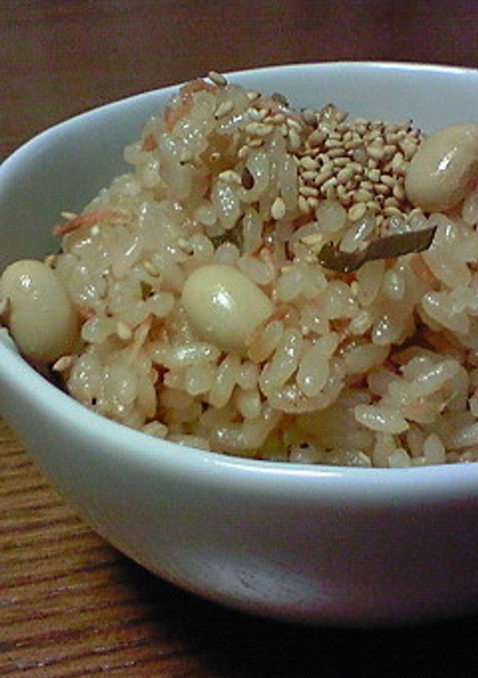桜えびと大豆の炊き込みご飯☆-レシピのメイン写真