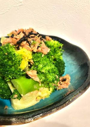 やみつき！ブロッコリーのツナ塩昆布和え-レシピのメイン写真