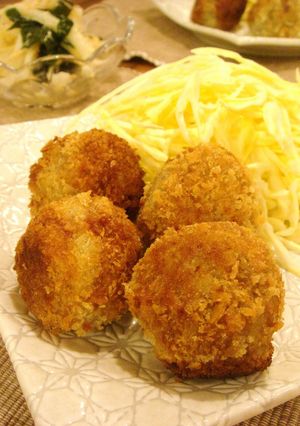 もちふわっ☆れんこんコロッケ-レシピのメイン写真