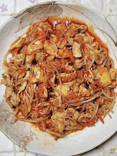 もやしと豚肉のキムチ炒め-レシピのメイン写真