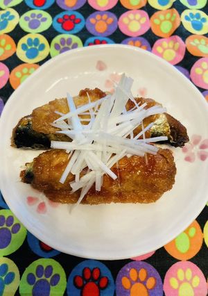 油揚げで巻く\いわしのしょうが煮/濃いめ-レシピのメイン写真