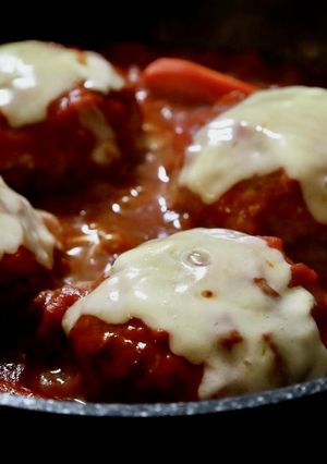*トマト煮込みハンバーグ*-レシピのメイン写真