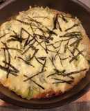 餃子の皮で和風ネギ味噌しらすピザ