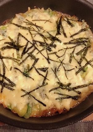 餃子の皮で和風ネギ味噌しらすピザ-レシピのメイン写真