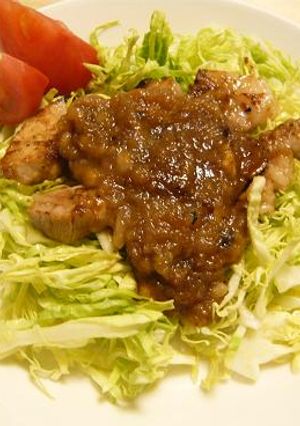 ハニーオニオンソース☆豚のステーキ-レシピのメイン写真
