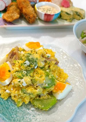 そら豆と卵のポテトサラダ-レシピのメイン写真