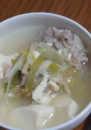 あっさり版の塩味の肉豆腐-レシピのメイン写真