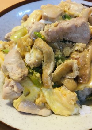薄揚げを加えた親子丼●親子&きつね丼-レシピのメイン写真