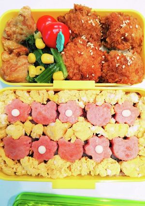 スパム(おにぎりになる予定だった)弁当-レシピのメイン写真
