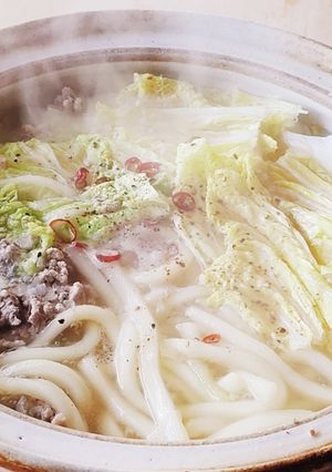 食材3つ★節約100円以下★白菜鍋うどん-レシピのメイン写真