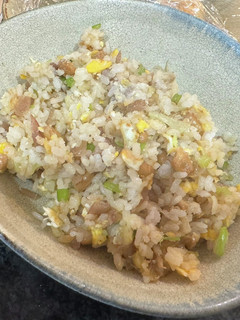 ずいきの甘酢漬けと納豆チャーハン-レシピのメイン写真