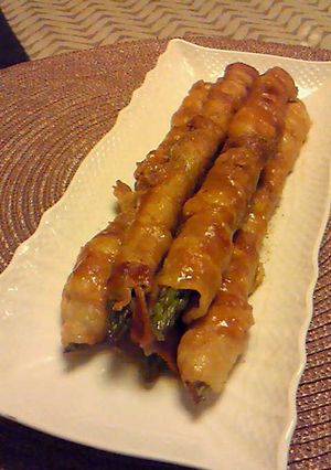 アスパラの豚肉巻き☆味噌×山椒風味-レシピのメイン写真