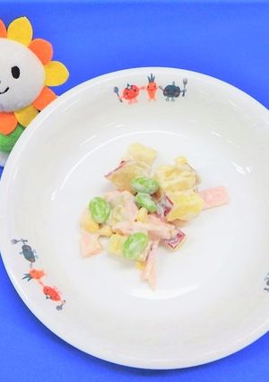 スイートポテトサラダ★尾張旭市学校給食-レシピのメイン写真