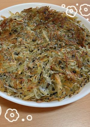 じゃがいもの和風ガレット〜藍茶入り〜-レシピのメイン写真
