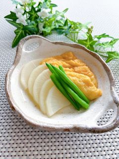 大根と油揚げの簡単白だし煮-レシピのメイン写真