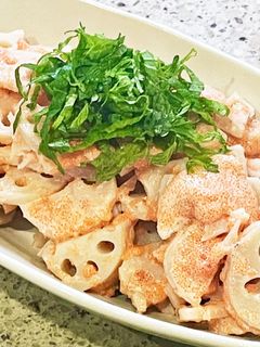 シャキうま!レンコンのマヨたらこ和え♪-レシピのメイン写真