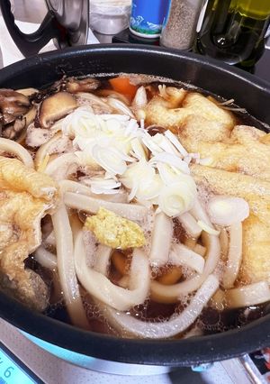 餅巾着入り☆あったかぽかぽか鍋焼きうどん-レシピのメイン写真