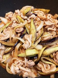 ナスと豚肉の生姜焼き-レシピのメイン写真
