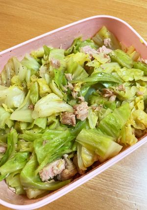 キャベツとツナのポン酢和え-レシピのメイン写真