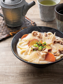 豚汁DEミルクうどん-レシピのメイン写真