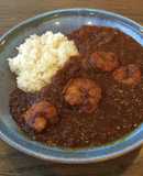 冷凍エビとカレー粉で☆スパイスカレー♪