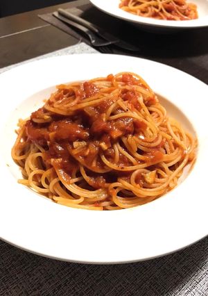 最強♪「トマトとにんにくのパスタ」-レシピのメイン写真