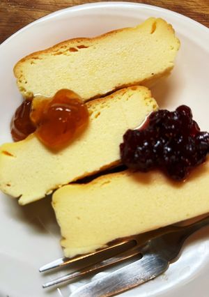 混ぜて焼く！シンプル豆乳チーズケーキ！-レシピのメイン写真