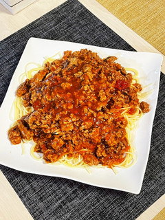 肉ゴロゴロトマトソーススパゲッティ-レシピのメイン写真