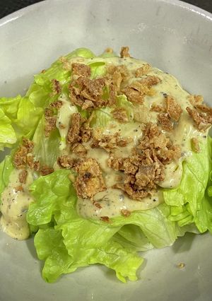 超簡単！レタスだけサラダ　でも美味しい！-レシピのメイン写真