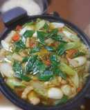 お蕎麦屋さん風の和風カレー鍋