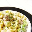そら豆とマッシュルームのパスタ