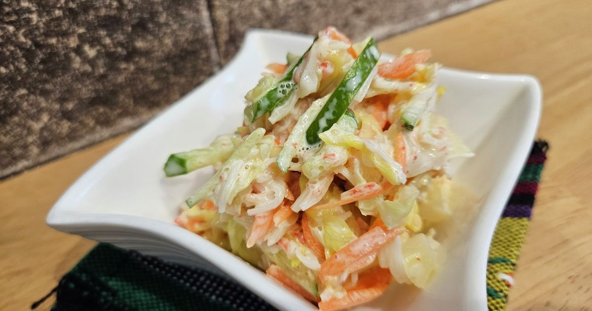 簡単♪カニ風味サラダ☆ by miwachan☆ 【クックパッド】 簡単おいしい