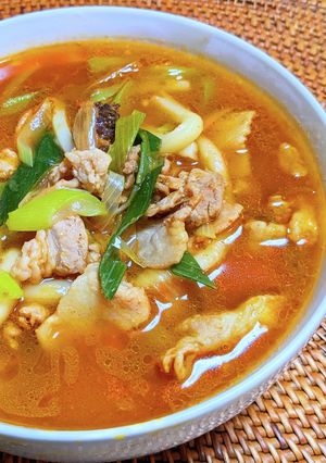 レトルト煮込みカレーうどん-レシピのメイン写真