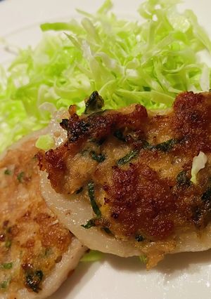 レンコンの肉詰め焼き-レシピのメイン写真