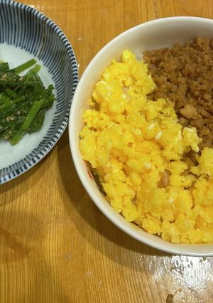 二食丼　そぼろ-レシピのメイン写真